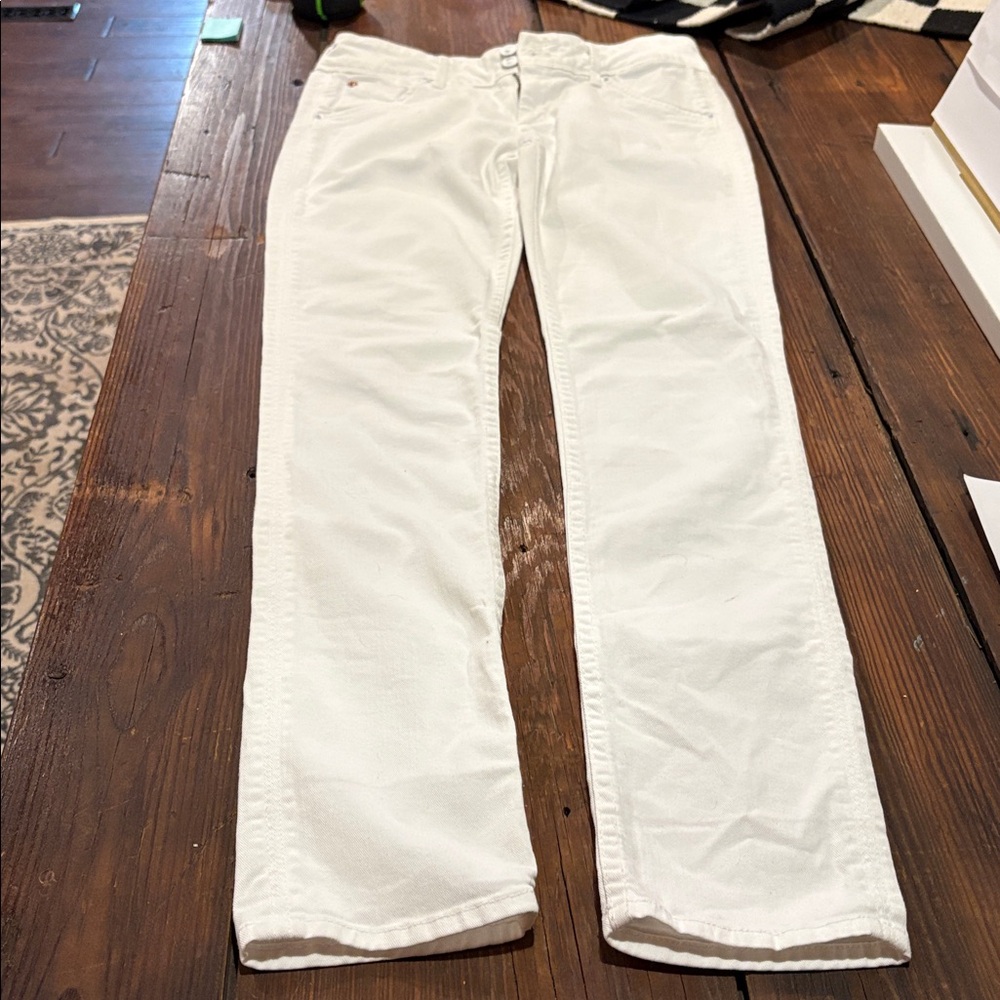 Hudson Classic Bright White Denim Jeans